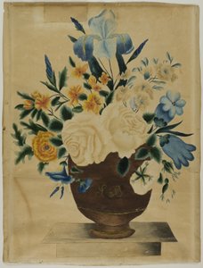 Still Life with Flower Arrangement in Pot by Unknown artist