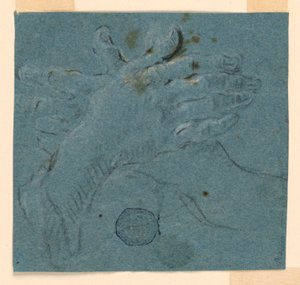 Study: A pair of hands, crossed by Unknown artist