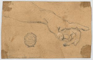 Study: An Outstretched Left Forearm and Hand by Unknown artist