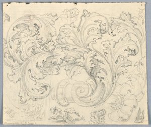 Study for Curling Acanthus Ornament by Unknown artist