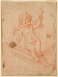 Study of Angel with Vase by Unknown artist