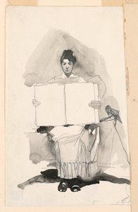 Study of a Young Woman by Unknown artist