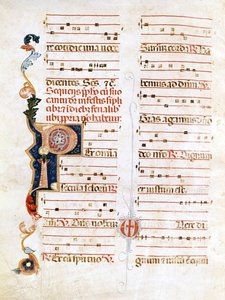 Sursum Corda, Example of 14th Century Notation by Unknown artist