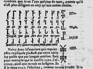Table by Gerolamo Cardano (Jerome Cardan) by Unknown artist