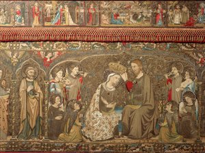 Tapestry Detail Representing the Coronation of the Virgin - From the Church of Santa Maria Novella