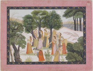 The Gopis Search for Krishna from a Bhagavata Purana