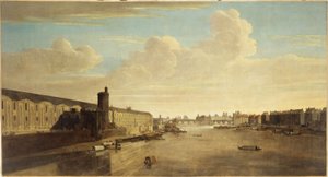 The Grande Galerie du Louvre, with the Porte Neuve, Pont-Neuf, Cite, Tour de Nesle and Quai Malaquais (circa 1640, present-day 1st and 6th arrondissements, between 1635 and 1645)
