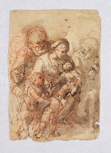 The Holy Family and St. John