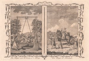 The Mogul and his Lady in a Swing / The Mogul on Horseback