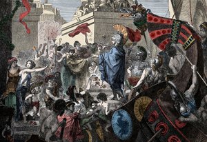 The Return of Alcibiades to Athens by Unknown artist