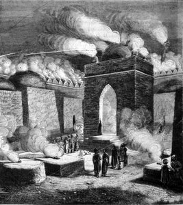 The Temple of Fire of Atesh-gah in Baku, Azerbaijan (19th century engraving) by Unknown artist