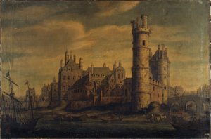 The Tower and Gate of Nesle, Hôtel de Nevers, circa 1650