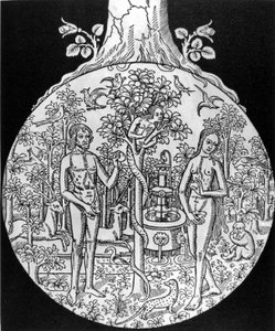 The Tree of Science (Adam and Eve in Paradise) - Engraving, Early 16th Century, in 