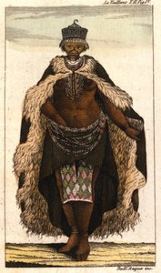 The Hottentot Venus, Bochiman woman. Engraving from a travel book of 1820. Milanese.