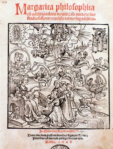 The liberal arts: Trivium (grammar, logic and rhetoric) and quadrivium (arithmetic, geometry, music, and astronomy)