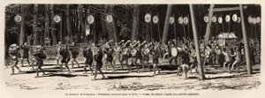 The Matsuri (Fair, Procession) of Roksamia, Kami Temple in the Vicinity of Yedo (Tokyo) by Unknown artist