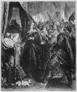 The people (the Fronde) went to the Royal Palace and asked to see the young Alite King (Louis XIV and Anne of Austria)