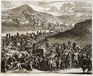 The Pilgrimage Caravan from Cairo to Mecca - Engraving by Dapper by Unknown artist