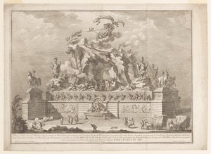 The Representation of Mount Etna with the Forge of Vulcan by Unknown artist