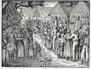 The two charlatans - from a wood engraving