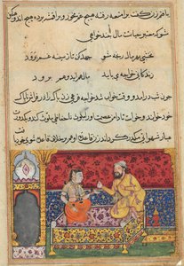 The young man changes himself to look like Mansur, and thus inveigles himself into the bed of Mansur