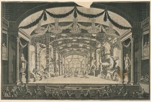 Theater Interior with Performance Taking Place