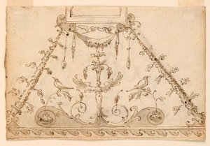 Two Projects for Painted Grotesque Decorations of a Ceiling by Unknown artist