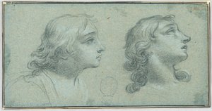 Two Views of the Head of a Youth
