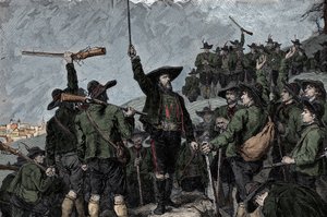 Tyrolean patriot Andreas Hofer (1767-1810) - Rebellion of Tyrol (Tyrolean) in 1809: The Tyrolean patriot Andreas Hofer by Unknown artist