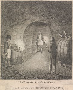 Vault under the North-Wing in the Hall of Crosby Place (detail) by Unknown artist