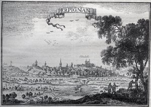 View of Perpignan in the 17th Century by Unknown artist