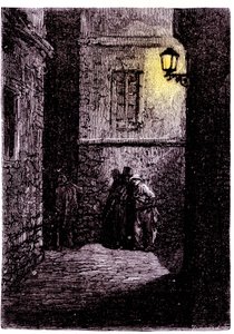 View of a Dark Alley in the Whitechapel District of London