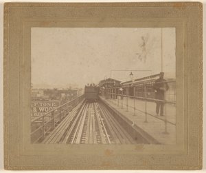 View of a Train Departing the Station