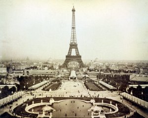 View of the 1889 Universal Exhibition in Paris and the Eiffel Tower by Unknown artist