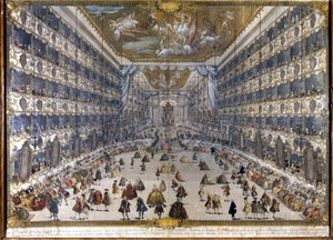 View of the Ducal Theatre in Milan on 28/5/1747 on the Occasion of the Feast for the Birth of Archduke Leopold of Austria (Leopold II of Habsburg Lorraine) (1747-1792)