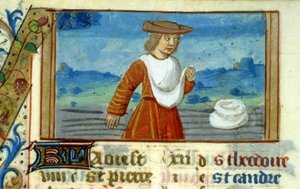 Virgo Sower and Zodiac - Miniature of the Middle Ages