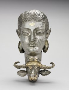 Woman and Water Buffalo Rhyton by Unknown artist