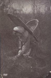 Woman with Basket on Back by Unknown artist