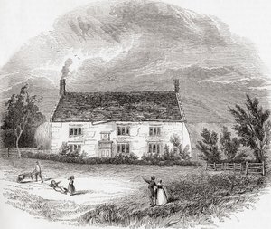 Woolsthorpe Manor, Woolsthorpe-by-Colsterworth, Lincolnshire, England, from Old England: A Pictorial Museum by Unknown artist