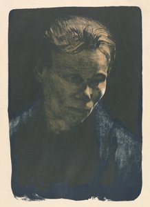 Working Woman with Blue Shawl by Unknown artist