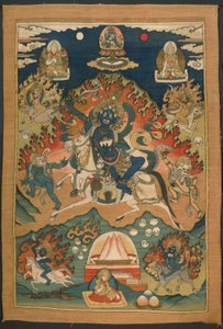 Wrathful Form of the Goddess Saraswati (Magzor Gyalmo) or Palden Lhamo