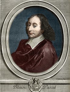 Portrait of Blaise Pascal (1623-1662), French physicist, mathematician and writer. by Unknown artist