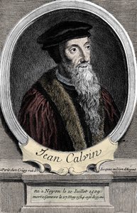 Portrait of Jean Calvin (1509-1564), French religious reformer and writer. by Unknown artist