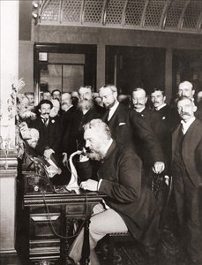 Alexander Graham Bell at the Inauguration of the Long-Haul Line from New York to Chicago, Oct. 18