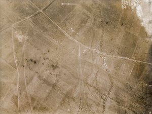 British Aerial Reconnaissance Photographs Recording the Positions of Trenches on the Western Front During the First World War