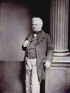 Full-length portrait of the French politician Adolphe Thiers in elegant Nineteenth century clothing