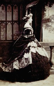 Full-Length Portrait of the Duchess of Manchester in Evening Dress