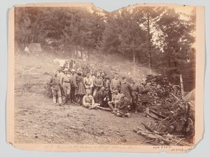 General McQueen and staff, Black Mountain expedition
