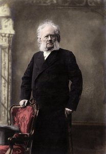 Portrait of Henrik Ibsen (1828-1906), Norwegian poet and dramatist by Unknown photographer
