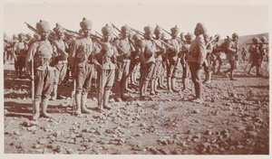 Indian Army soldiers parading during operations in Waziristan